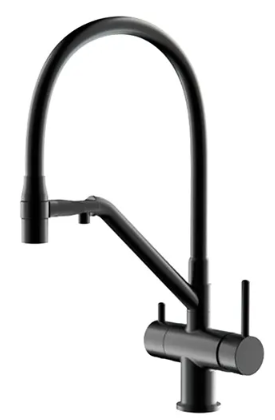Смеситель для кухни с гибким изливом Gappo G4398-86 черный
