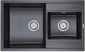 Мойка для кухни Paulmark Tandem 80/1,5 PM238250-BLM черный-металлик