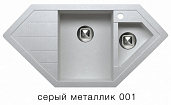 Мойка для кухни Tolero R-114 серый металлик №001