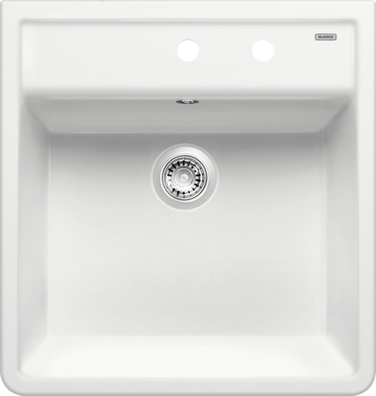 Мойка Blanco Panor 60 Керамика глянцевый белый, два отверстия