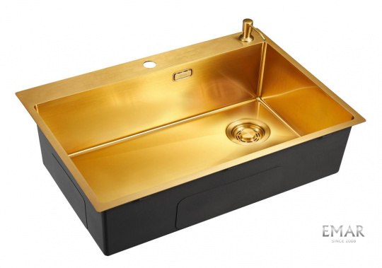 Мойка для кухни Emar EMB-660(TOP) PVD Golden