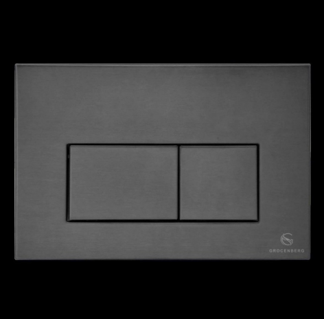 Кнопка смыва для унитаза (металл) GROCENBERG KM3070BG Графит