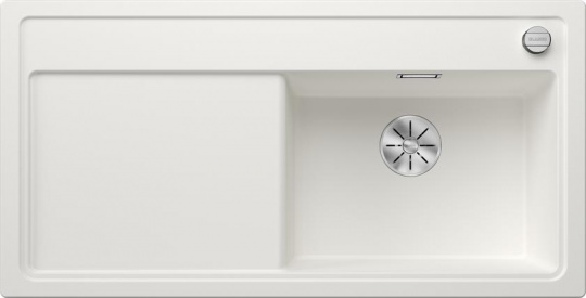 Мойка Blanco Zenar XL 6 S чаша справа, клапан-автомат InFino® белый