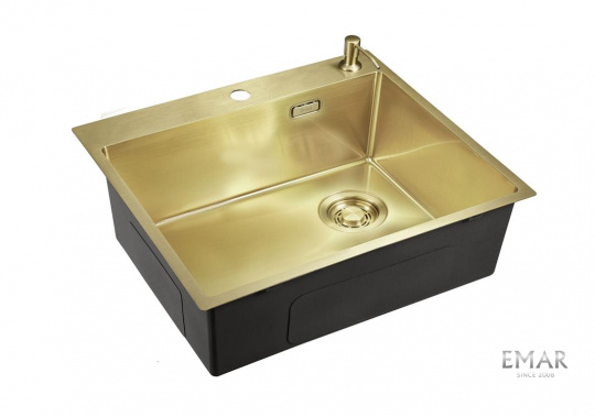 Мойка для кухни Emar EMB-560(TOP) PVD Matt Golden