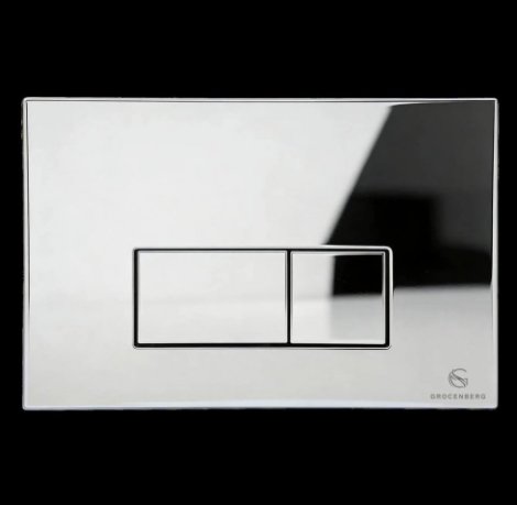 Кнопка смыва для унитаза (пластик) GROCENBERG KP3070CR хром