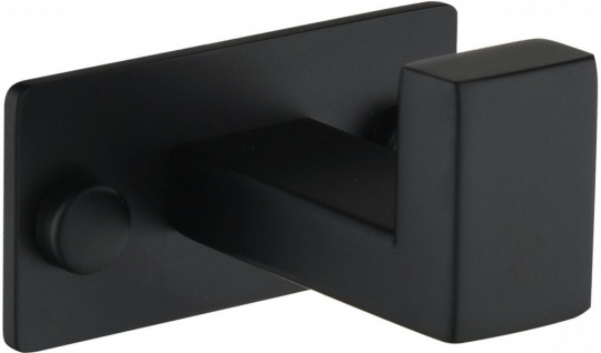 Полотенцедержатель одинарный Grocenberg AC0011 (Черный матовый)