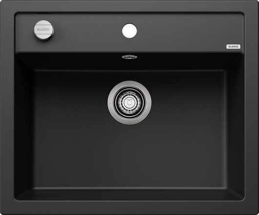 Мойка для кухни Blanco Dalago 6 черный, клапан-автомат
