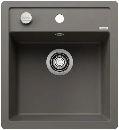 Мойка для кухни Blanco Dalago 45-F вулканический серый, клапан-автомат