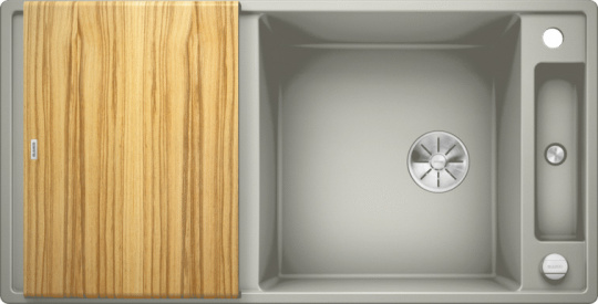 Мойка для кухни Blanco Axia III XL 6 S жемчужный с доской ясень