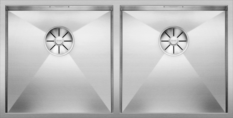Мойка для кухни Blanco Zerox 400/400-IF нерж. сталь, зеркальная полировка, отв-арм. InFino