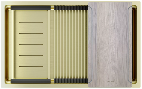 Мойка для кухни Paulmark NEXT-MULTI SINK 74 UNI PM787445-LG светлое золото