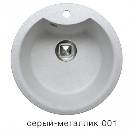 Мойка для кухни Tolero R-108E серый металлик