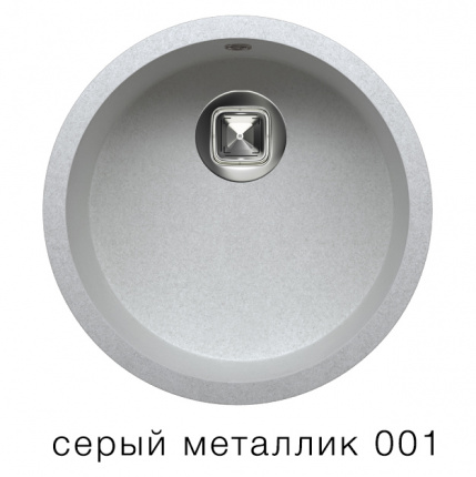 Мойка для кухни Tolero R-104 серый металлик