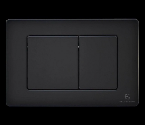 Кнопка смыва для унитаза (металл) GROCENBERG KM3080BL Черный матовый