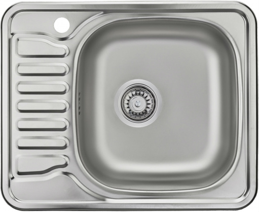 Мойка для кухни Ukinox Comfort COL580.480 -GT6K 1R, декор, чаша справа