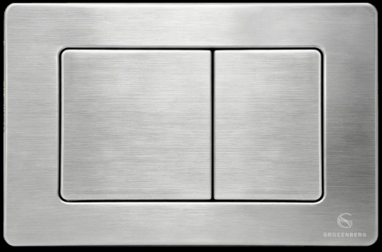 Кнопка смыва для унитаза (металл) GROCENBERG KM3080NK Никель