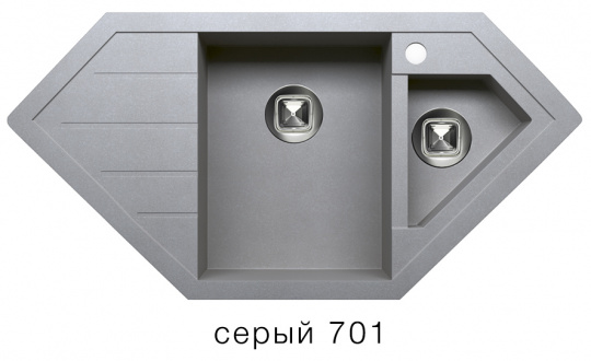 Мойка для кухни Tolero R-114 серый
