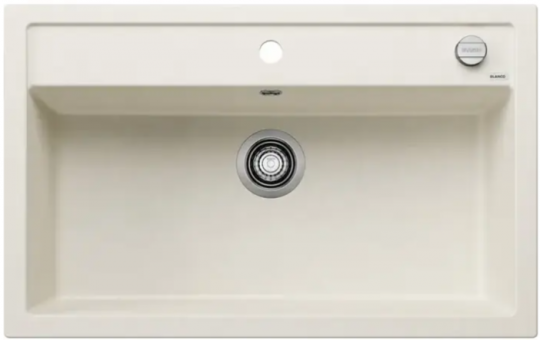 Мойка для кухни Blanco Dalago 8 мягкий белый, клапан-автомат