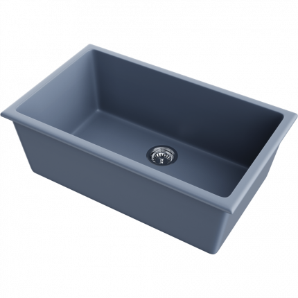 Мойка для кухни Omoikiri Okinoshima 76-U/I-SB Natceramic smoky blue