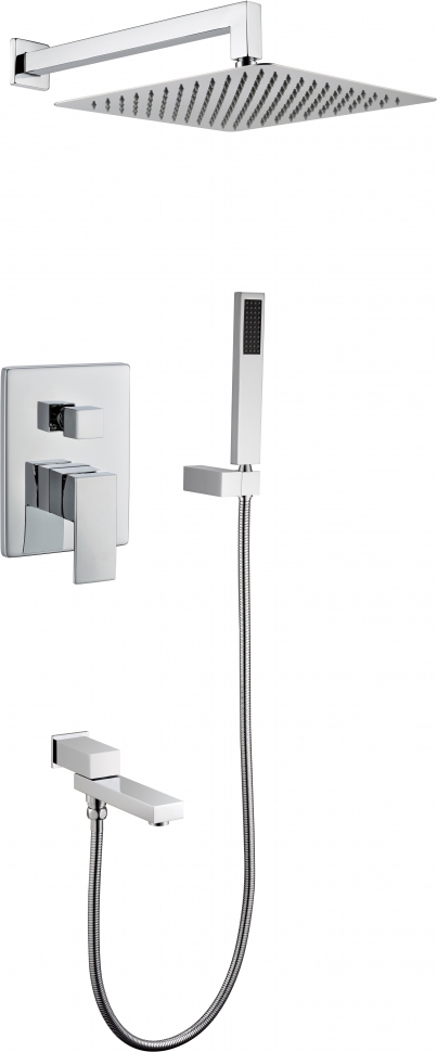 Душевая система скрытого монтажа Grocenberg GB5089CR-1 Хром