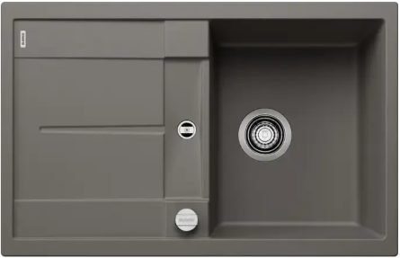 Мойка для кухни Blanco Metra 45 S вулканический серый, клапан-автомат