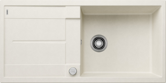 Мойка для кухни Blanco Metra XL 6 S мягкий белый, клапан-автомат