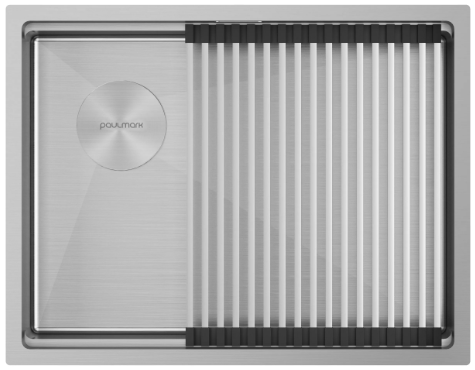 Мойка для кухни Paulmark NEXT-PRO 58-L UNI PM705845-L-BS брашированная сталь