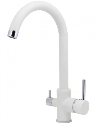 Смеситель для кухни Milacio Bella белый