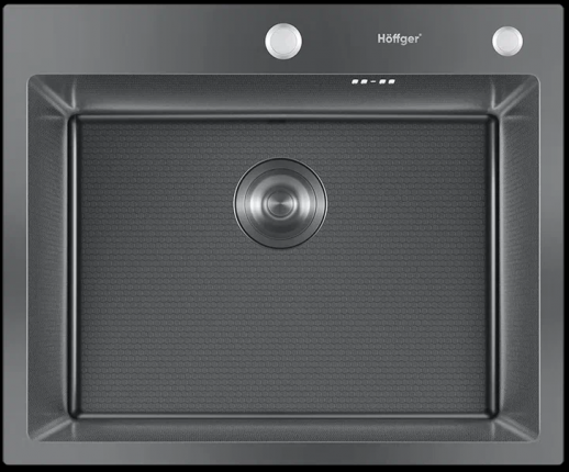 Мойка для кухни Hoffger HFG-6050 (HFG-6050TB) черный