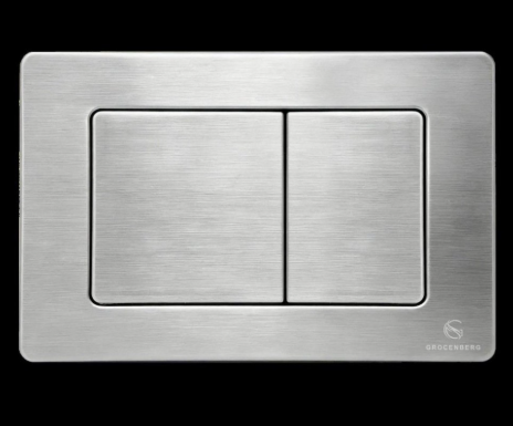 Кнопка смыва для унитаза (металл) GROCENBERG KM3080NK Никель