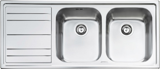 Мойка для кухни Smeg LE116S-2 матовая (крыло слева)