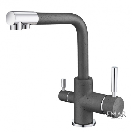 Смеситель для кухни Еmar EC-3003 антрацит