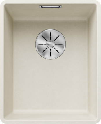 Мойка Blanco Subline 320-F мягкий белый, отводная арматура InFino®