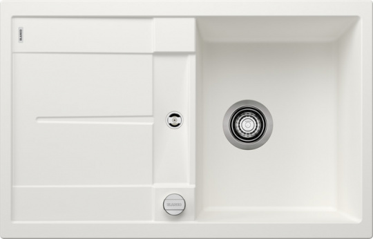 Мойка для кухни Blanco Metra 45 S белый, клапан-автомат