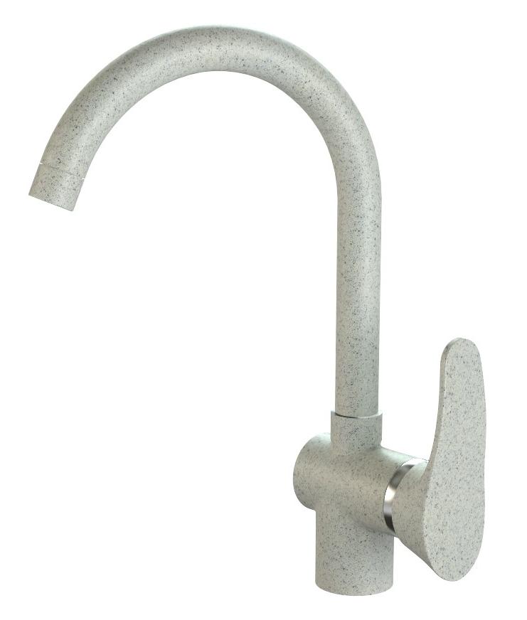 Смеситель для кухни ZETT lab КМ005/Q010 светло-серый