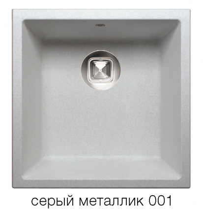 Мойка для кухни Tolero R-128 серый металлик