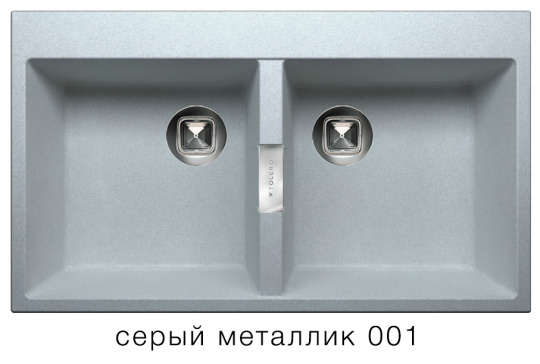 Мойка для кухни Tolero Loft TL-862 серый металлик №001