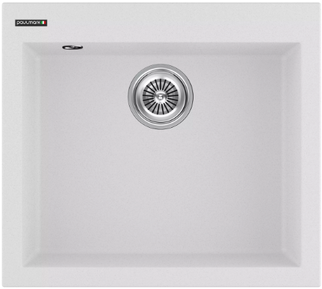Мойка для кухни Paulmark ULTRAGRANIT DEFINI 56 PM835650-WH белый