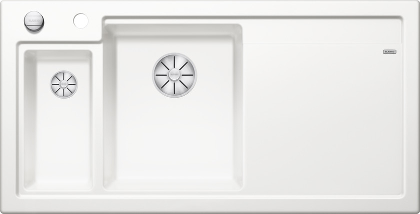 Мойка для кухни керамика Blanco Axon II 6S крыло справа глянцевый белый