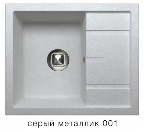 Мойка для кухни Tolero R-107 серый металлик