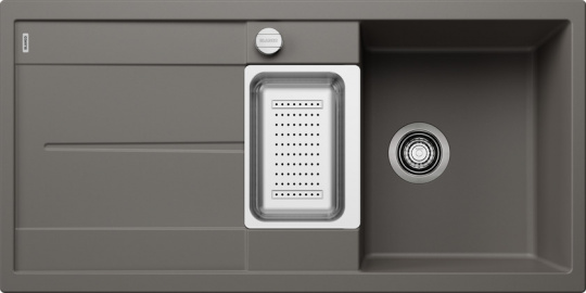 Мойка для кухни Blanco Metra 6 S вулканический серый, клапан-автомат