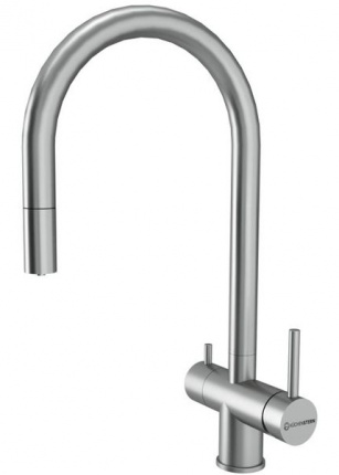 Смеситель для кухни KuchenStern Drim-FS 403SS40 нержавеющая сталь
