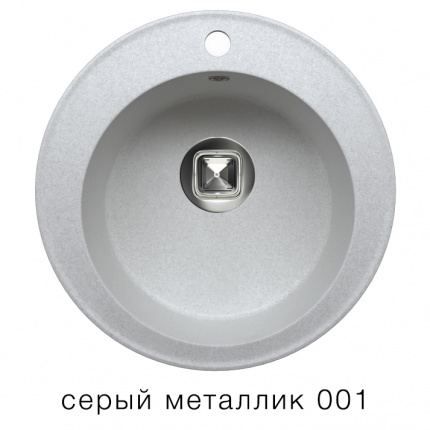 Мойка для кухни Tolero R-108 серый металлик
