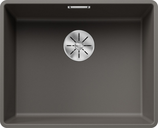 Мойка Blanco Subline 500-F вулканический серый, отводная арматура InFino®