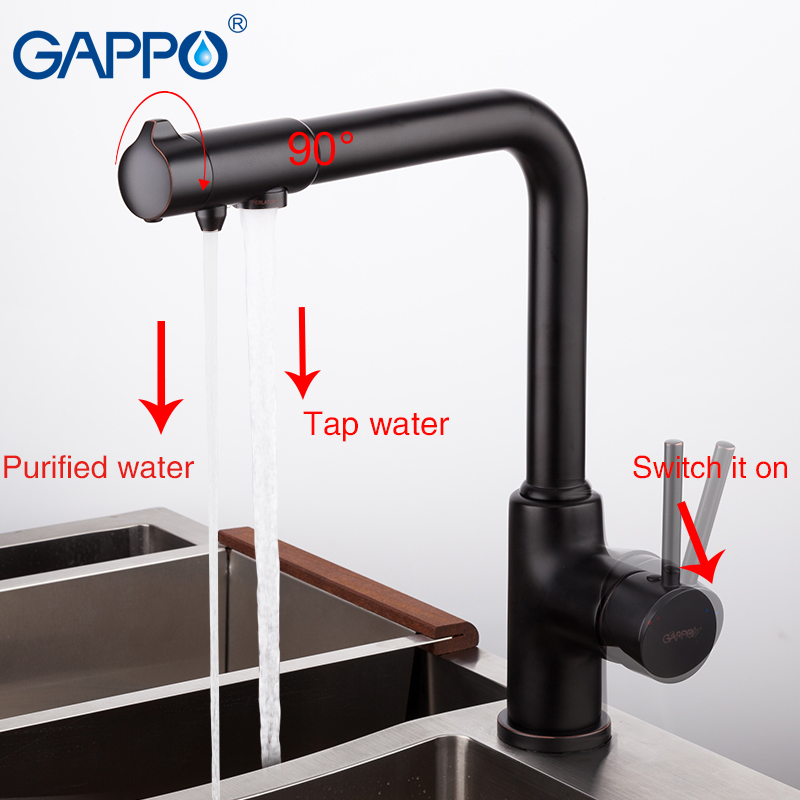 Кран гаппо. Gappo g4390-10. G4390-10 смеситель. G4390-10 смеситель для кухни Gappo. Смеситель Gappo для кухни с фильтром черный.