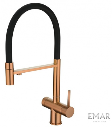 Смеситель для кухни Emar ЕС - 7024 PVD Coppery