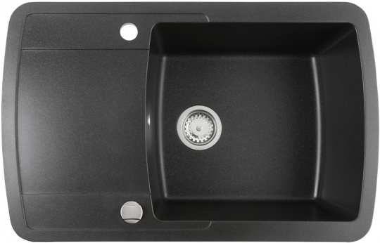 Мойка для кухни Teka Liva 60 S-TQ black metallic, клапан-автомат