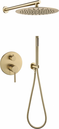 Душевая система скрытого монтажа Grocenberg GB5099MG-3 Матовое золото
