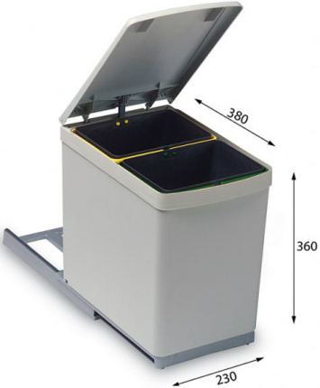 Система сортировки мусора Alveus Albio 10 2x7,5 L