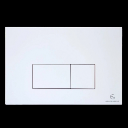 Кнопка смыва для унитаза (пластик) GROCENBERG KP3070W белый